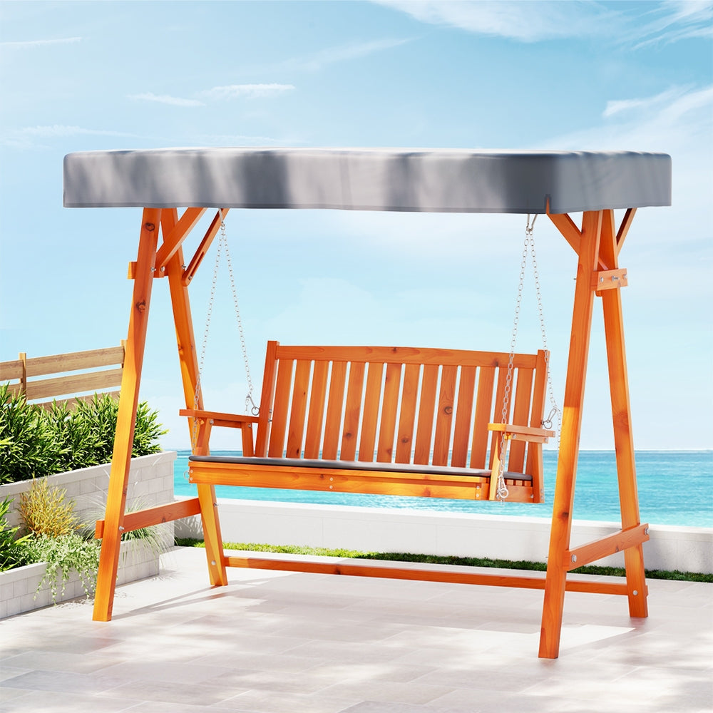 Garden seat with discount canopy