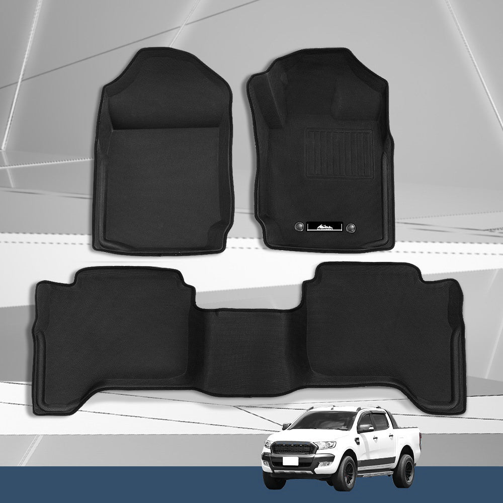 Buy Ford Ranger Car Floor Mats PX PX2 PX3 Dual Cab 2011-2019 3D