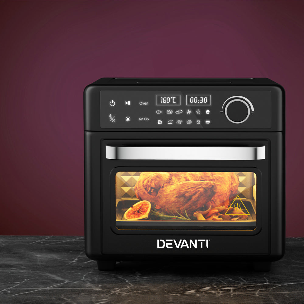 Devanti Air Fryer 7L LCD Fryers Oven Air fryer Kitchen Healthy Cooker