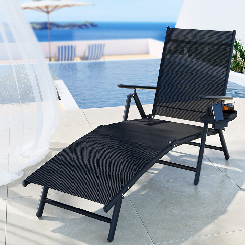 Romy Sun Lounge Outdoor Lounger Recliner Chair Foldable Patio