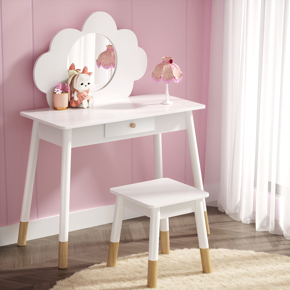 Kids dressing table clearance and chair