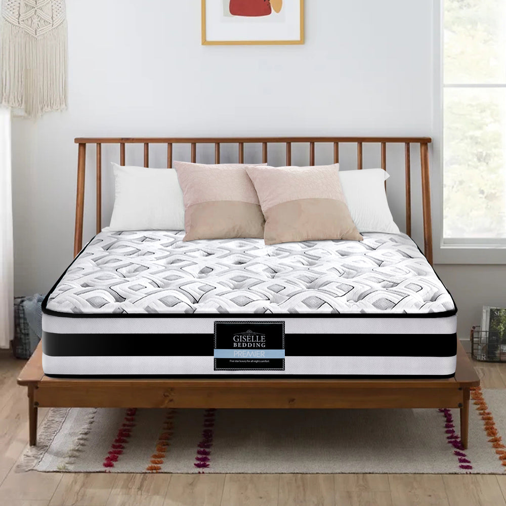 Kent 24cm Thick Tight Top Pocket Spring Mattress - Queen – Factory Buys