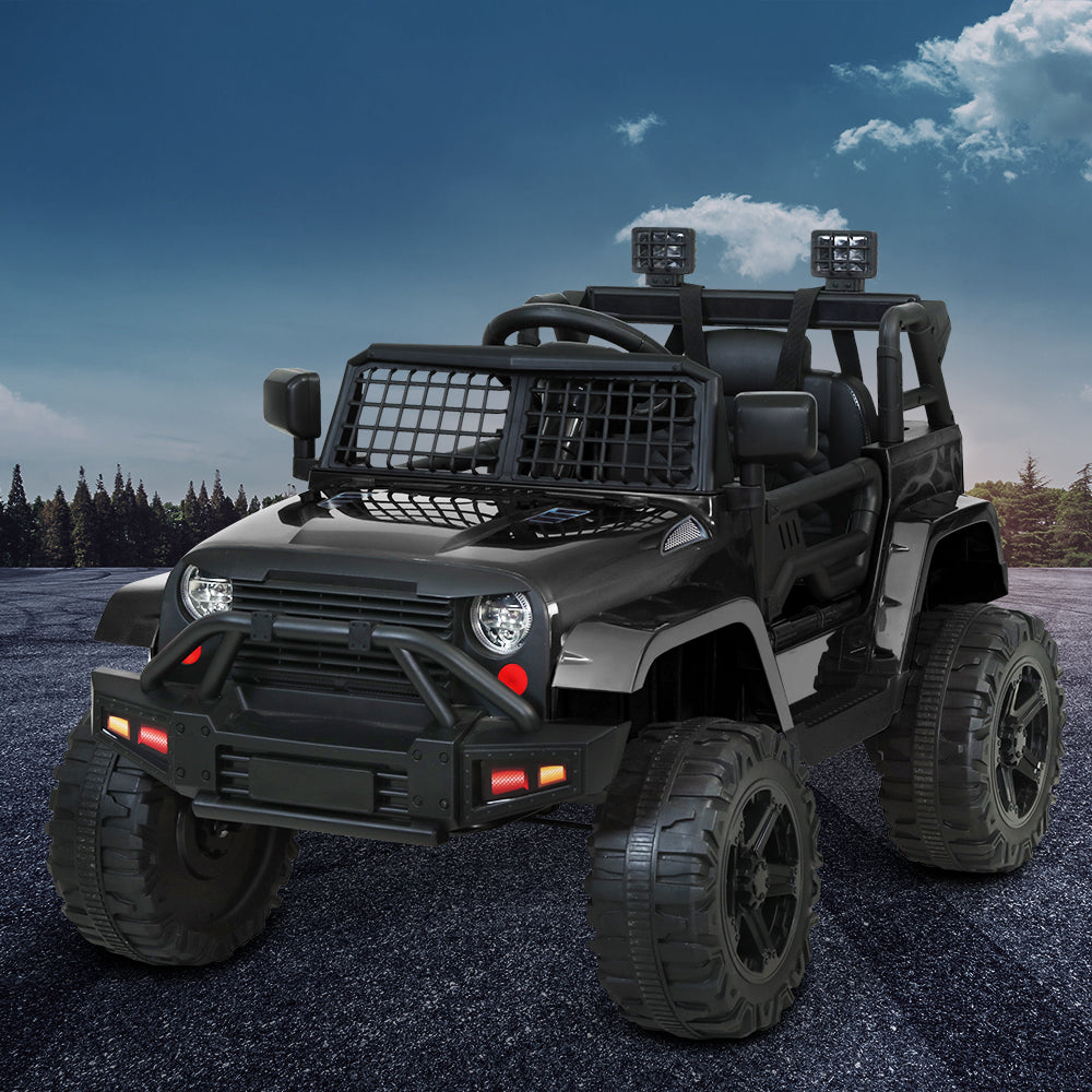 Black jeep ride on clearance toy