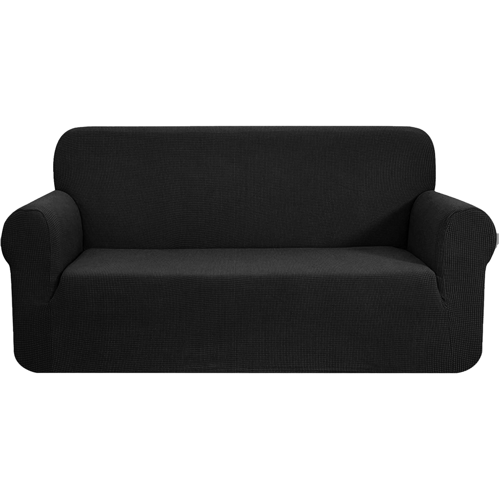 Gominimo Polyester Jacquard Sofa Cover 2 Seater Black Hm Sf 101 Rd Factory Buys 