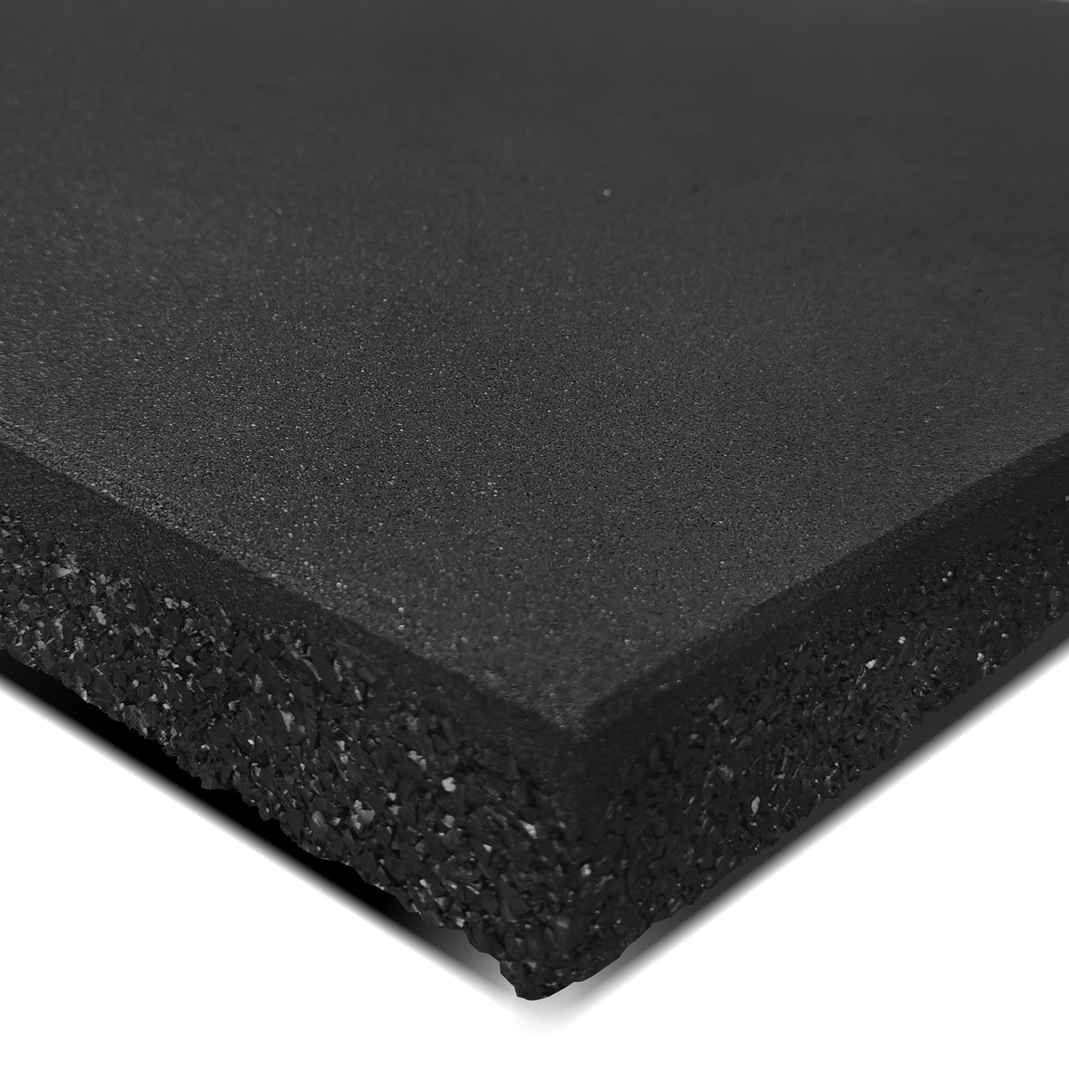 50mm Commercial Dual Density Rubber Gym Floor Tile Mat (1m x 1m