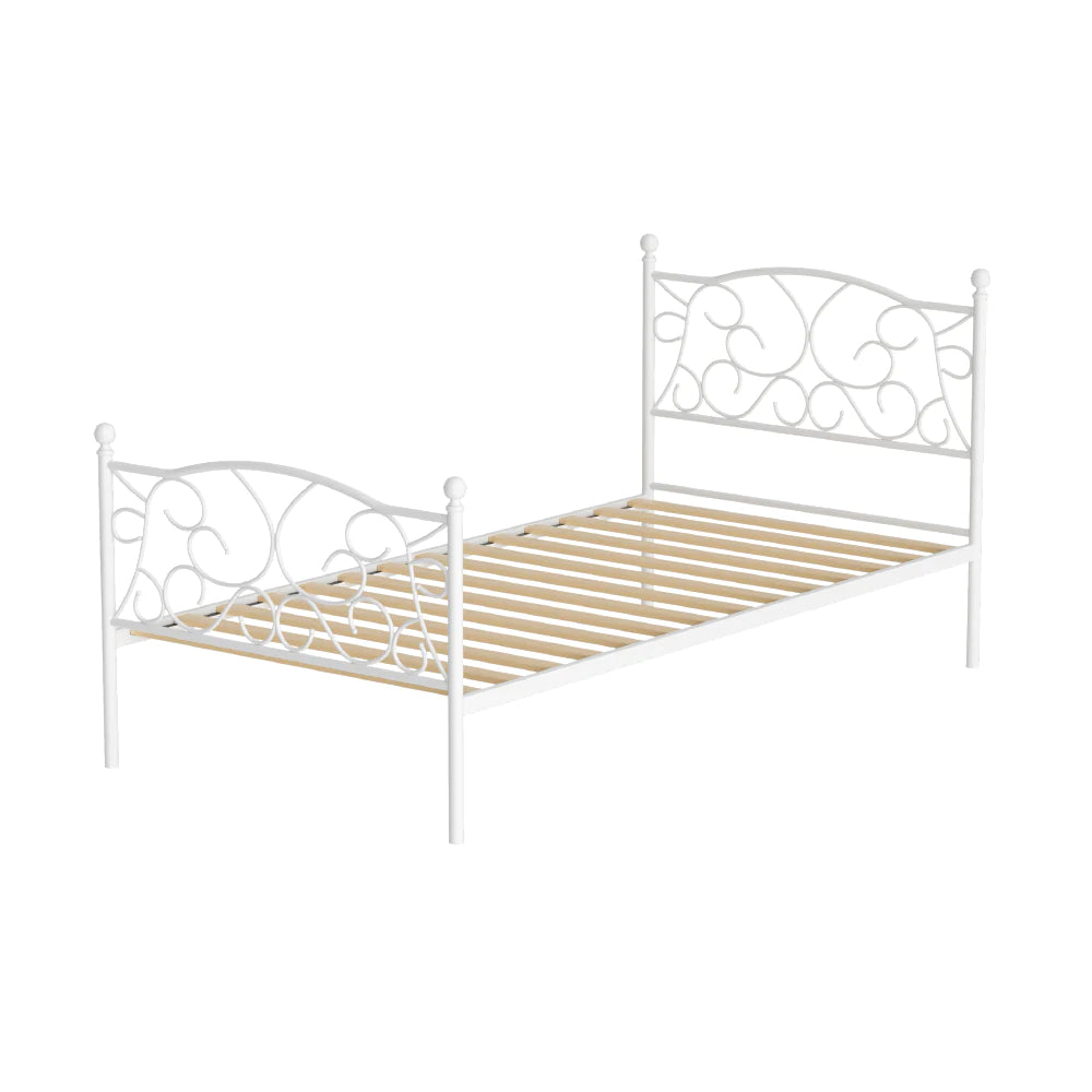 White Metal Bed Frame