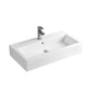 Rectangular Ceramic Basin Bathroom Wash Counter Top Hand Wash Bowl Sink Vanity Above Basins