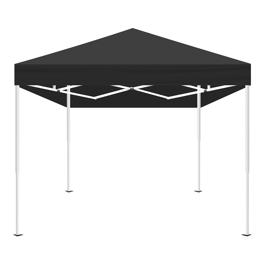 Mountview Gazebo Pop Up Marquee Outdoor Black