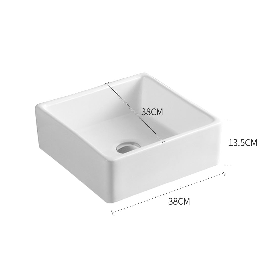 Ceramic Basin Bathroom Wash Counter - Square