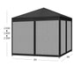 Mountview Gazebo Pop Up Marquee Outdoor Black