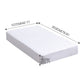 KING SINGLE Fully Fitted Waterproof Microfiber - White