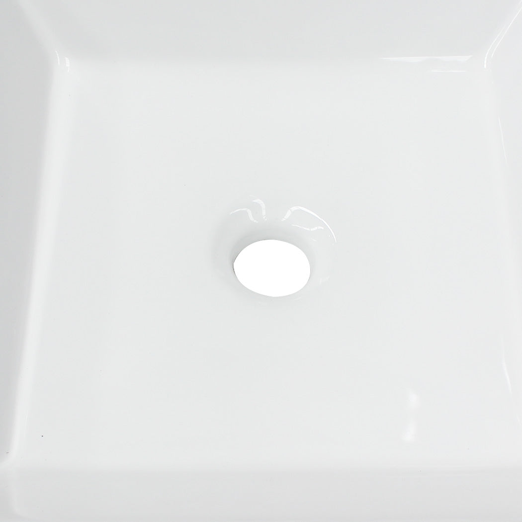 Ceramic Basin Bathroom Wash Counter - Square