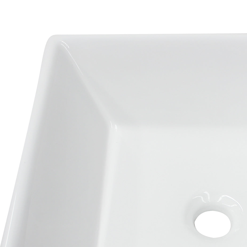 Ceramic Basin Bathroom Wash Counter - Square