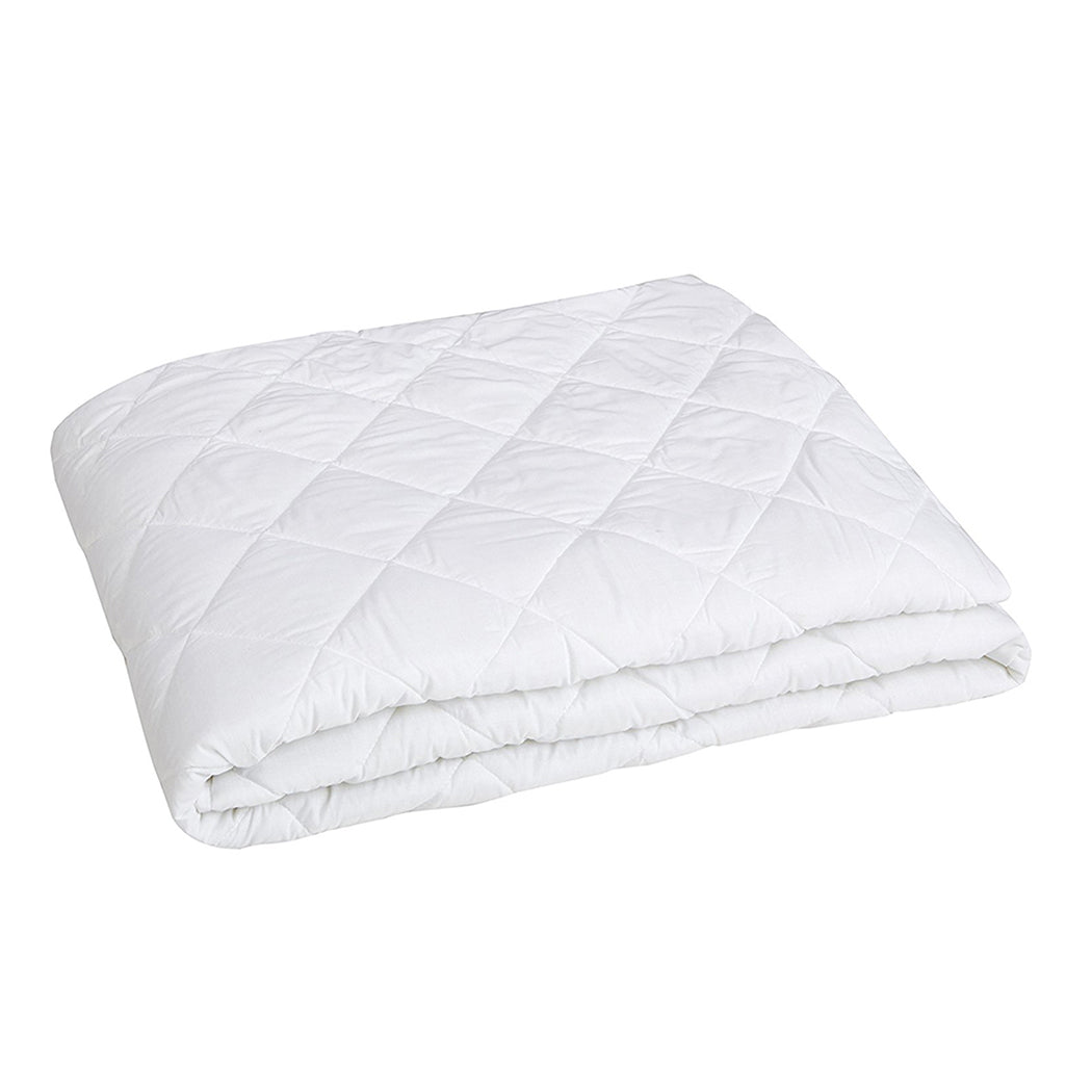 KING SINGLE Fully Fitted Waterproof Microfiber - White