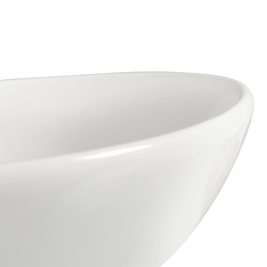 Round Ceramic Basin Bathroom Wash Counter Top Hand Wash Bowl Sink Vanity Above Basins