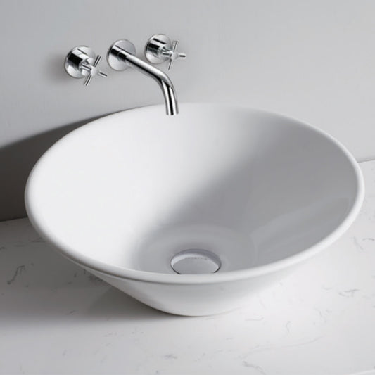 Ceramic Basin Bathroom Wash Counter - Round