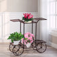 Plant Stand Outdoor Indoor - Bronze Metal Flower Pots Rack Corner Planter Shelf