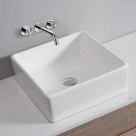 Ceramic Basin Bathroom Wash Counter - Square