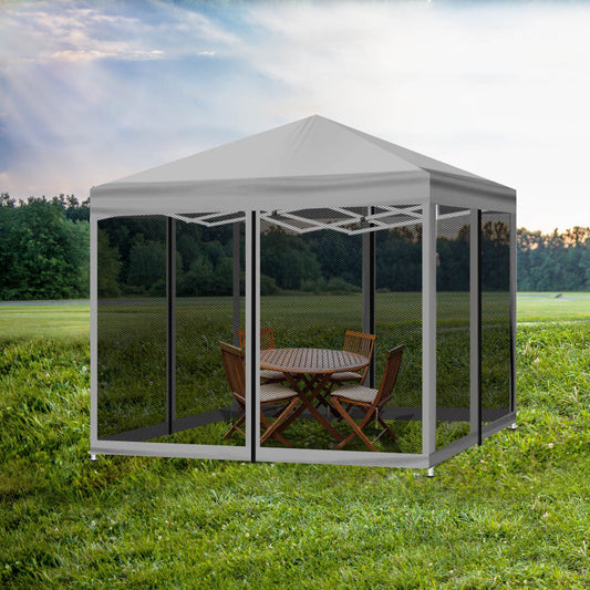 Mountview Gazebo 3x3m Pop Up Marquee Grey