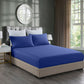 Double Royal Comfort Bamboo Cooling 2000TC 3-Piece Combo Set - Royal Blue