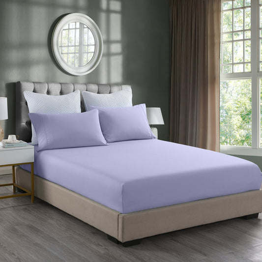 Queen Royal Comfort Bamboo Cooling 2000TC 3-Piece Combo Set - Lilac Grey