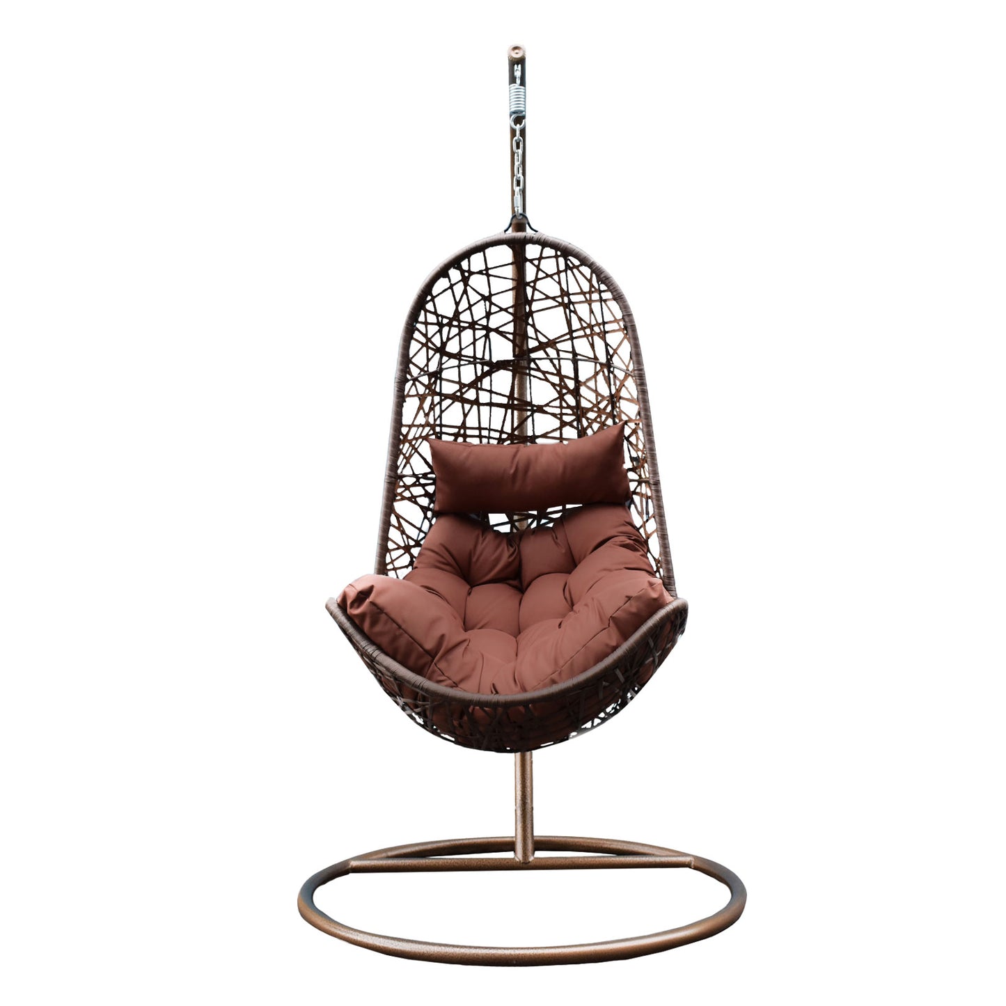 Lissy Egg Chair - Brown and Coffee