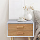 Courtenay Wooden Bedside Tables - Light Brown