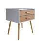 Courtenay Wooden Bedside Tables - Light Brown