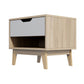 Kelowna Wooden Bedside Tables - Light Brown