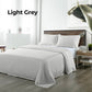 Queen Royal Comfort Blended Bamboo Sheet Set Light Grey -