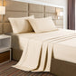 King Single Casa Decor Bamboo Cooling 2000TC Sheet Set Oatmeal