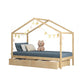 Riley Bed Frame Base Wooden Timber House Frame with Storage Drawers - Single