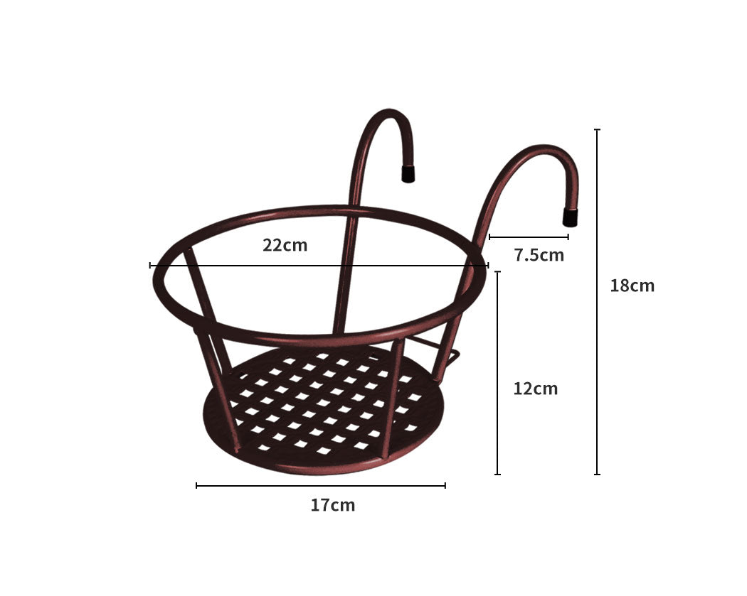 Set of 3 Plant Stand flower Plant Garden Wall Storage Holder Hanging Pot Basket