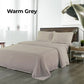 Queen Royal Comfort Blended Bamboo Sheet Set - Warm Grey