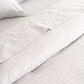 Queen Kensington 1200TC Cotton Sheet Set Stripe - White