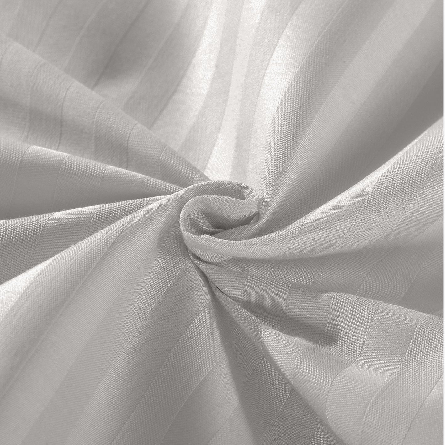 Queen Kensington 1200TC Cotton Sheet Set Stripe - Silver Grey