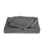 Queen Kensington 1200TC Cotton Sheet Set Stripe - Charcoal