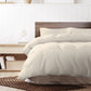 KING 1000TC Cotton Blend Quilt Cover Pillowcase Set - Pebble