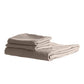 Queen Royal Comfort 1500TC Cotton Rich Fitted Sheet 3pc Set - Stone