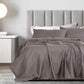 King Royal Comfort 1200 TC Damask Stripe Cotton Blend Sheet Sets Pewter