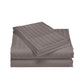 King Royal Comfort 1200 TC Damask Stripe Cotton Blend Sheet Sets Pewter