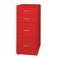 Levede 4 Drawer Office Drawers Cabinet Red