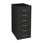 Levede 6 Drawer Office Cabinet Drawers Black