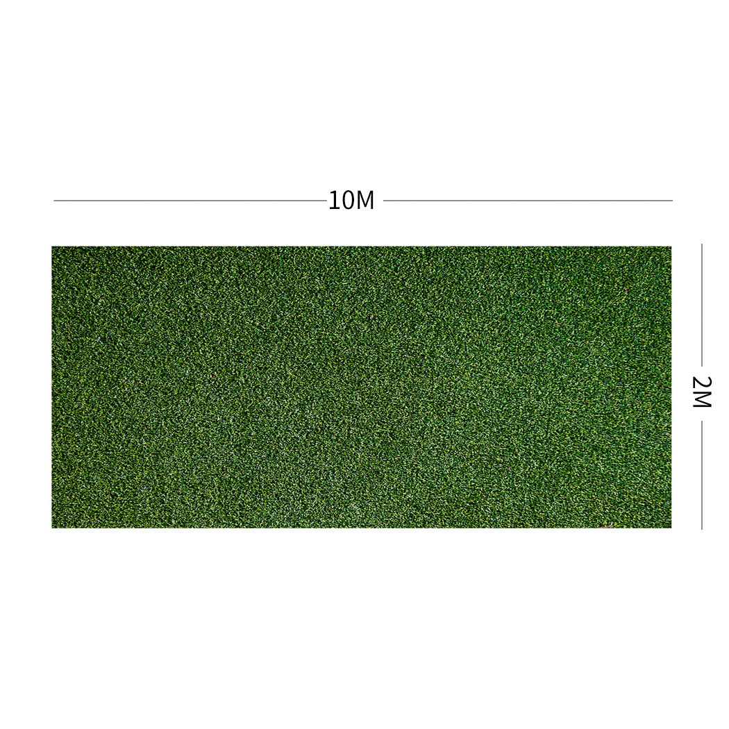 20sqm Artificial Grass 17mm Lawn Flooring Outdoor Synthetic Turf Plastic Plant Lawn - Green