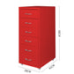 Levede 6 Drawer Office Cabinet Drawers Red