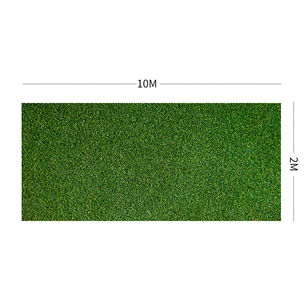 20sqm Artificial Grass 35mm Fake Grass Artificial Lawn Flooring Outdoor Synthetic Mat Grass Plant Lawn - Tri-Colour Green