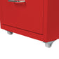 Levede 4 Drawer Office Drawers Cabinet Red