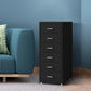 Levede 6 Drawer Office Cabinet Drawers Black