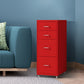 Levede 4 Drawer Office Drawers Cabinet Red