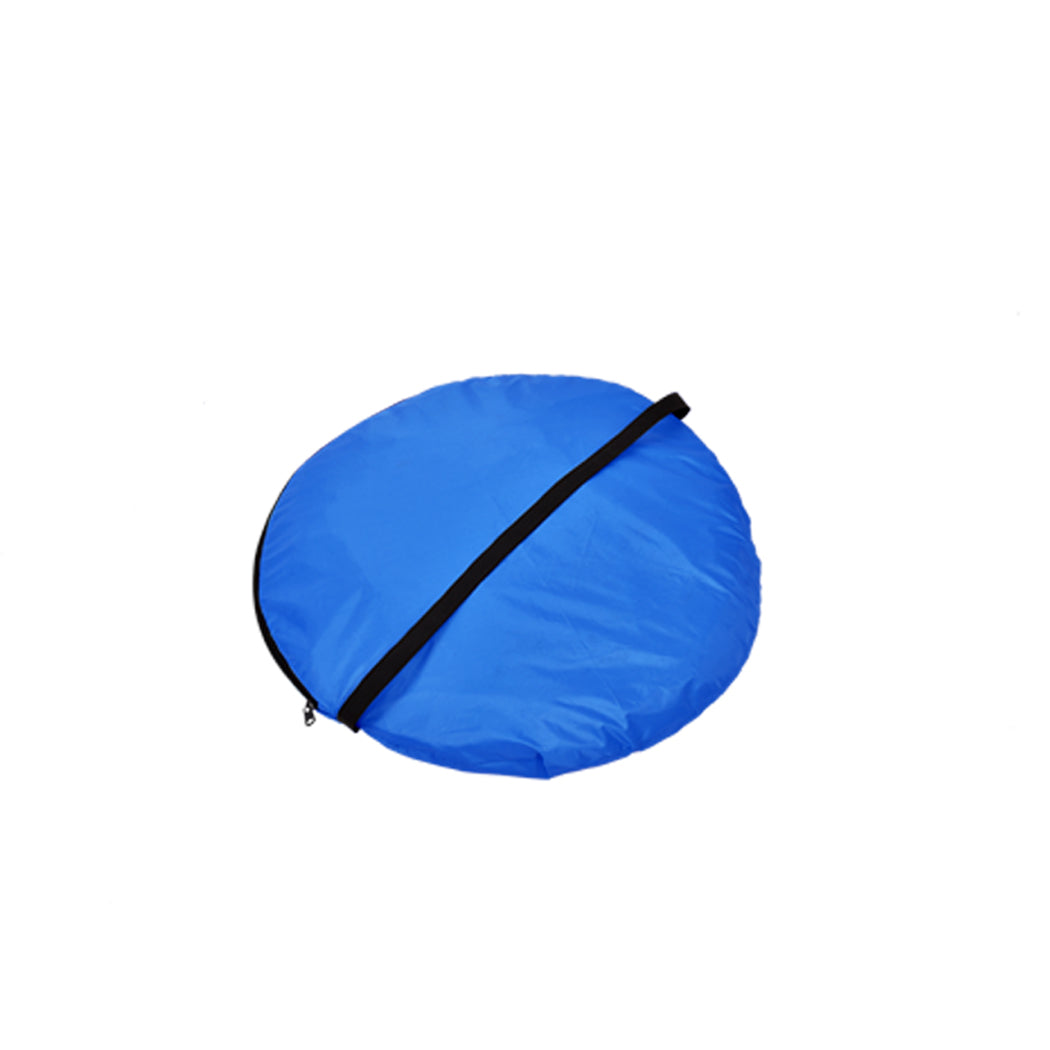 Pop Up Beach Tent Camping Portable Shelter Shade 4 Person Tents Fish Blue